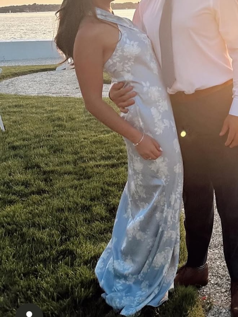 Anthropologie Floral Halter Maxi Dress